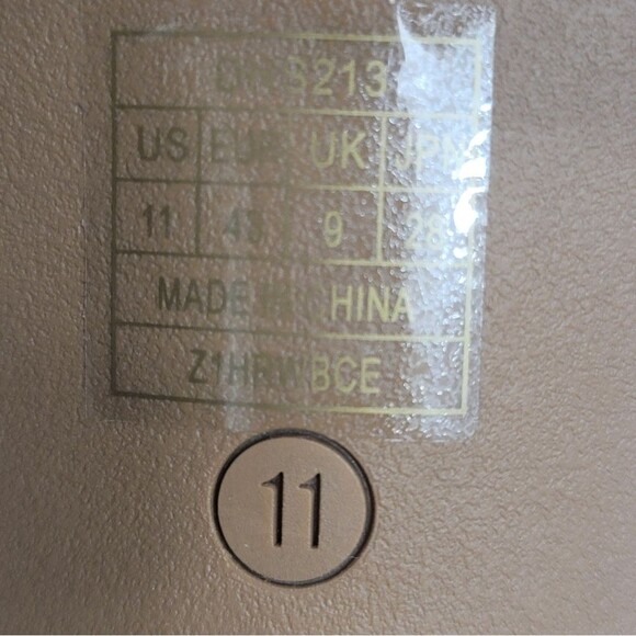 Dream Pairs Nude Clear Straps Open Toe Block Heel Womens Slide on Sandal Size 11 - Picture 7 of 13